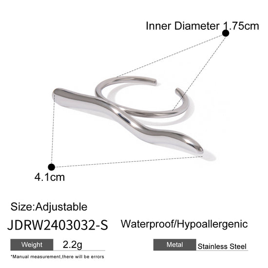 Versatile Irregular Geometry Titanium Ring