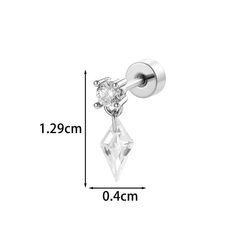 Aurora Prism Kite Drop Cartilage Stud