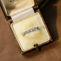 Blue Topaz Five Stone Ring