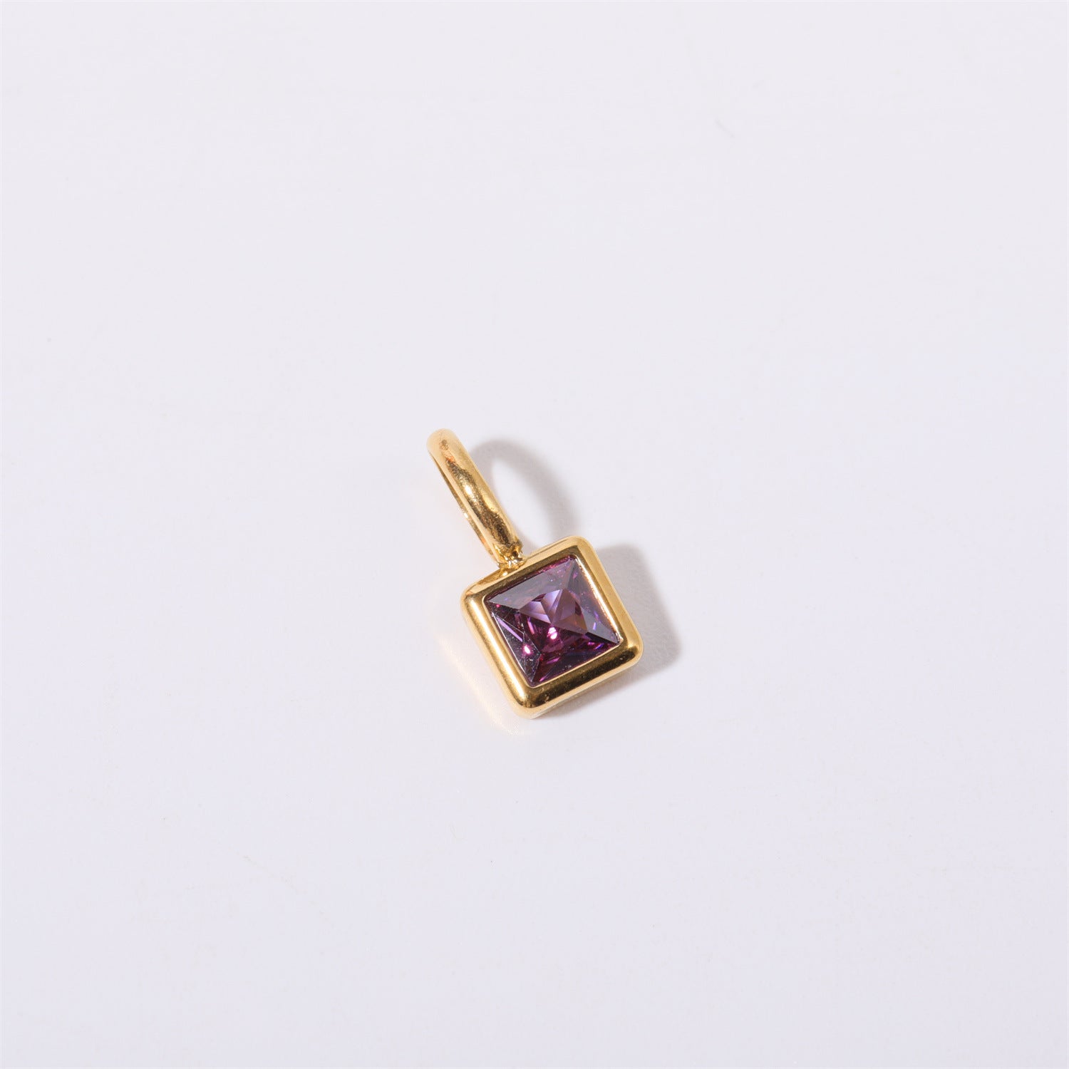 18K Gold Birthstone Charm & Pendant