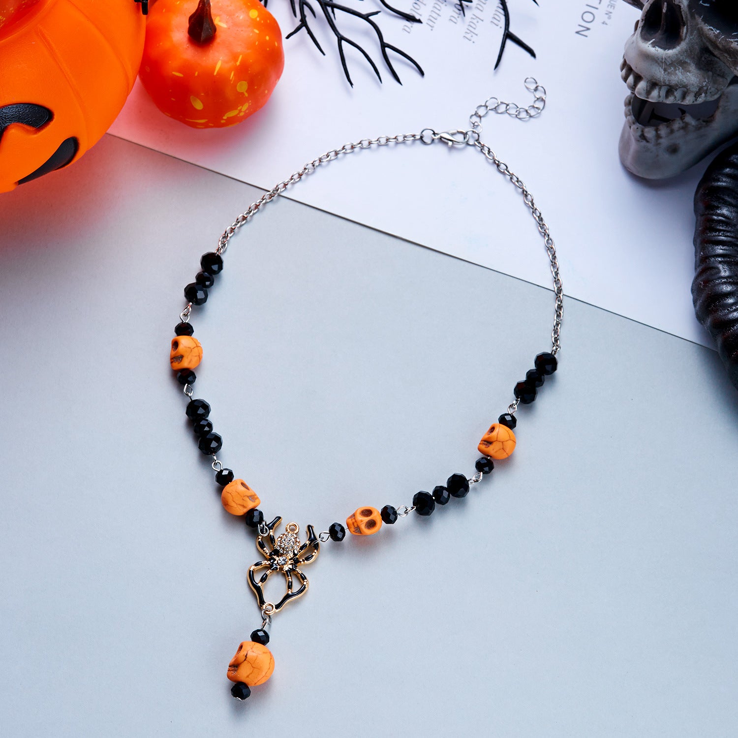 Trick or Treat Halloween Charm Necklace