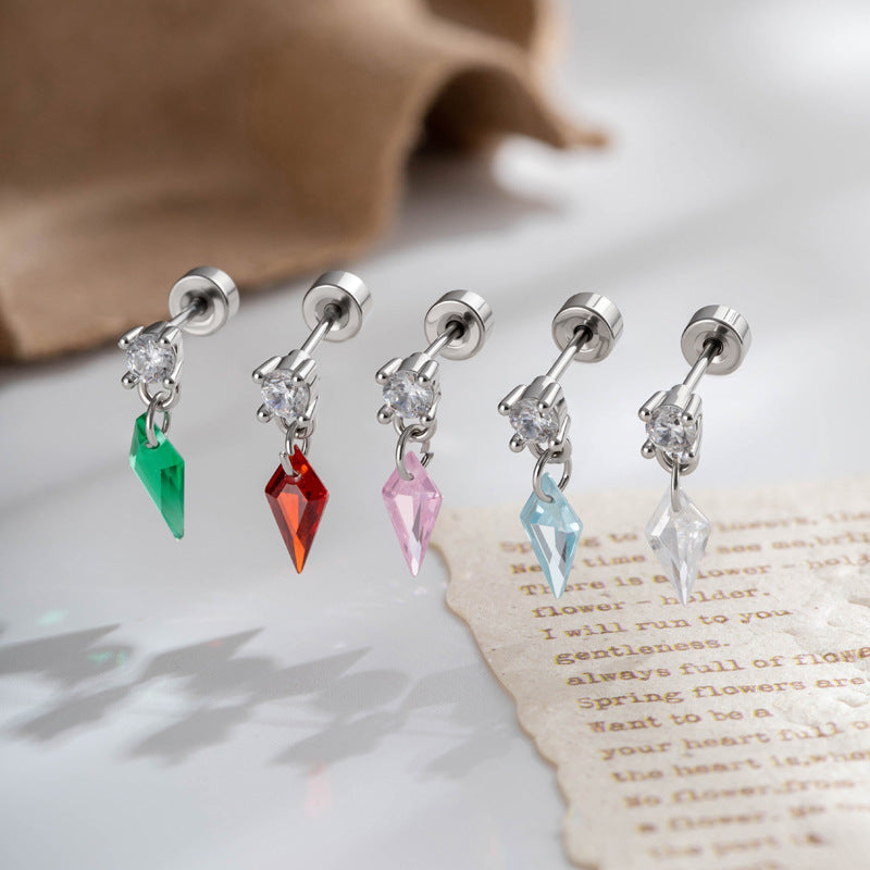 Aurora Prism Kite Drop Cartilage Stud