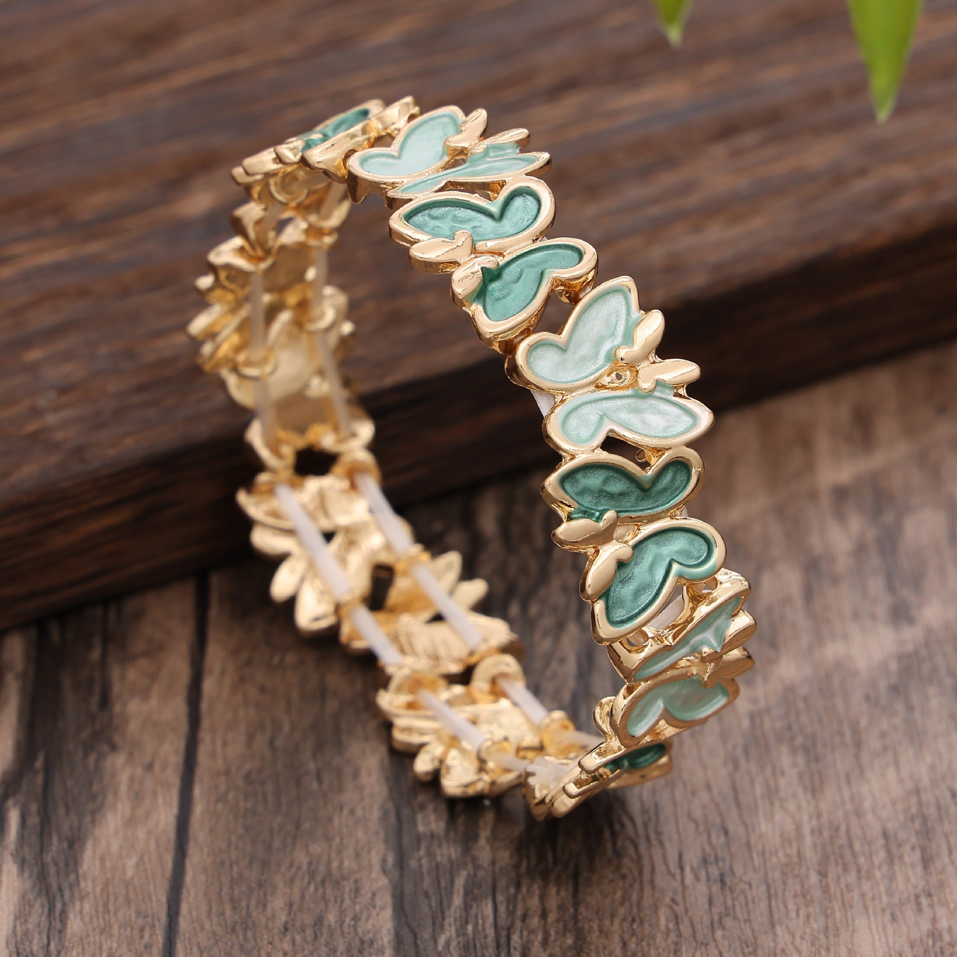 Dancing Butterfly Enamel Handmade Bracelet