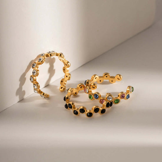 Simple Zig Zag Eternity Stacking Ring