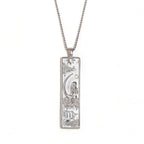 Rectangular Zodiac Pendant Necklace Gold | JN3474