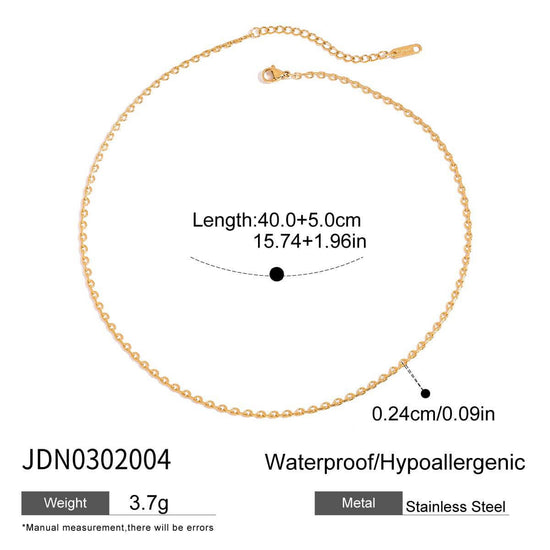 Safety Pin with Love Layered Chain Necklace