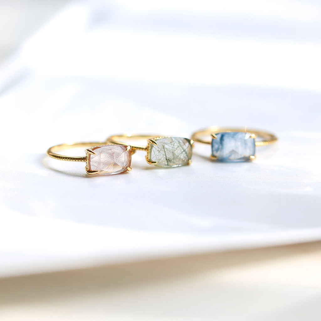Golden Hour Natural Rutilated Quartz Ring