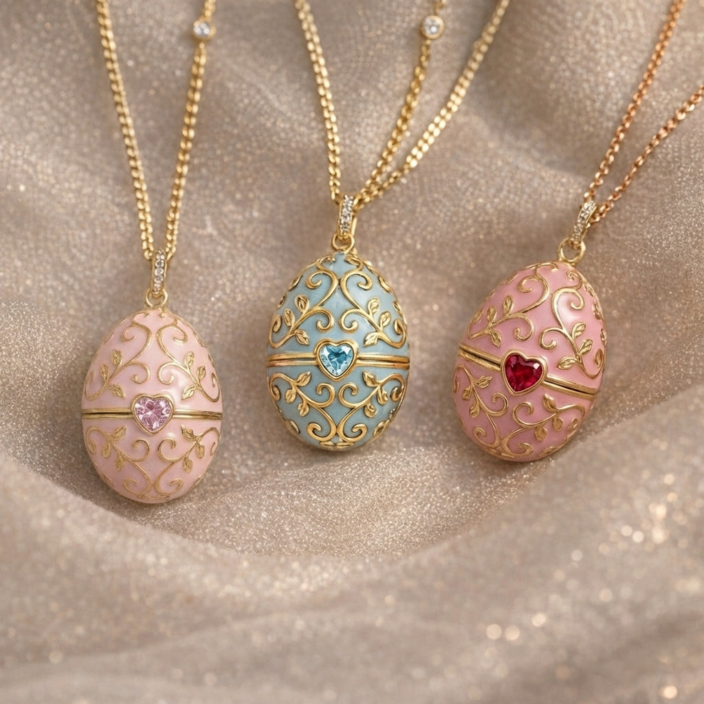 Hidden Treasure Surprise Egg Necklace