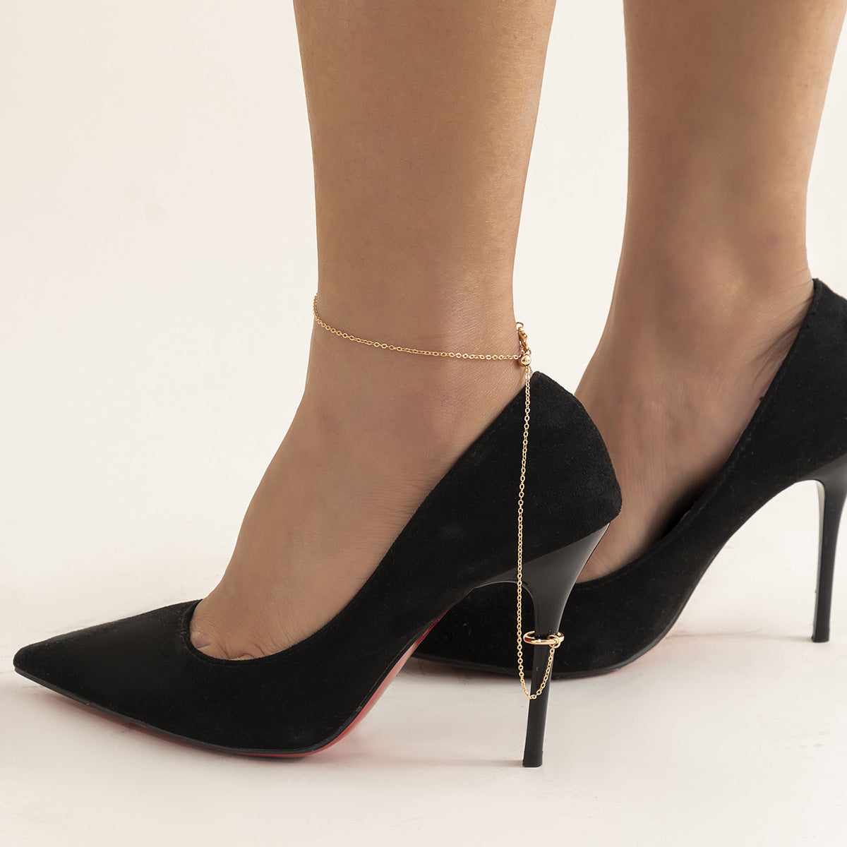 Simple Slider Knot Anklet Chain Bracelet