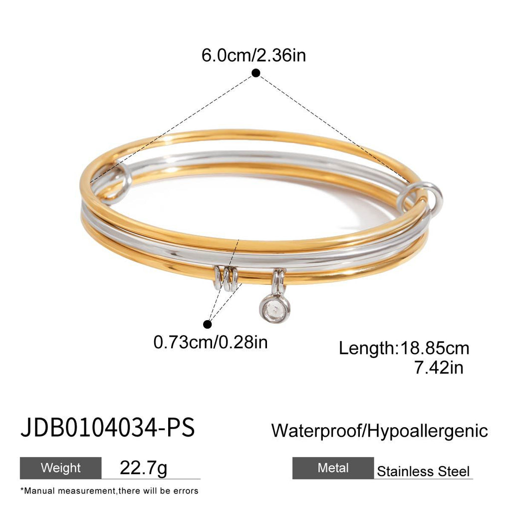 Stacking Crossover Wrap Bangle Bracelet