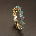 Multi Stone Eternity Stacking Rings