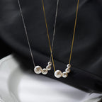 Dainty Irregular Pearl Bead Chain Necklace | XL9015
