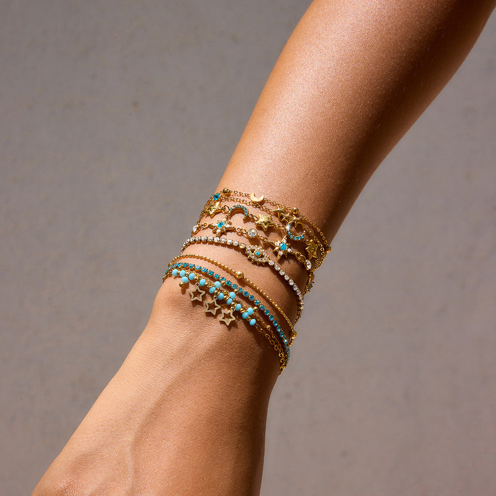 Golden Hour Turquoise Layering Bracelet