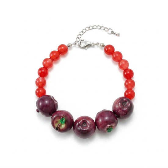 Juicy Orchard Fruit Beaded Bracelet