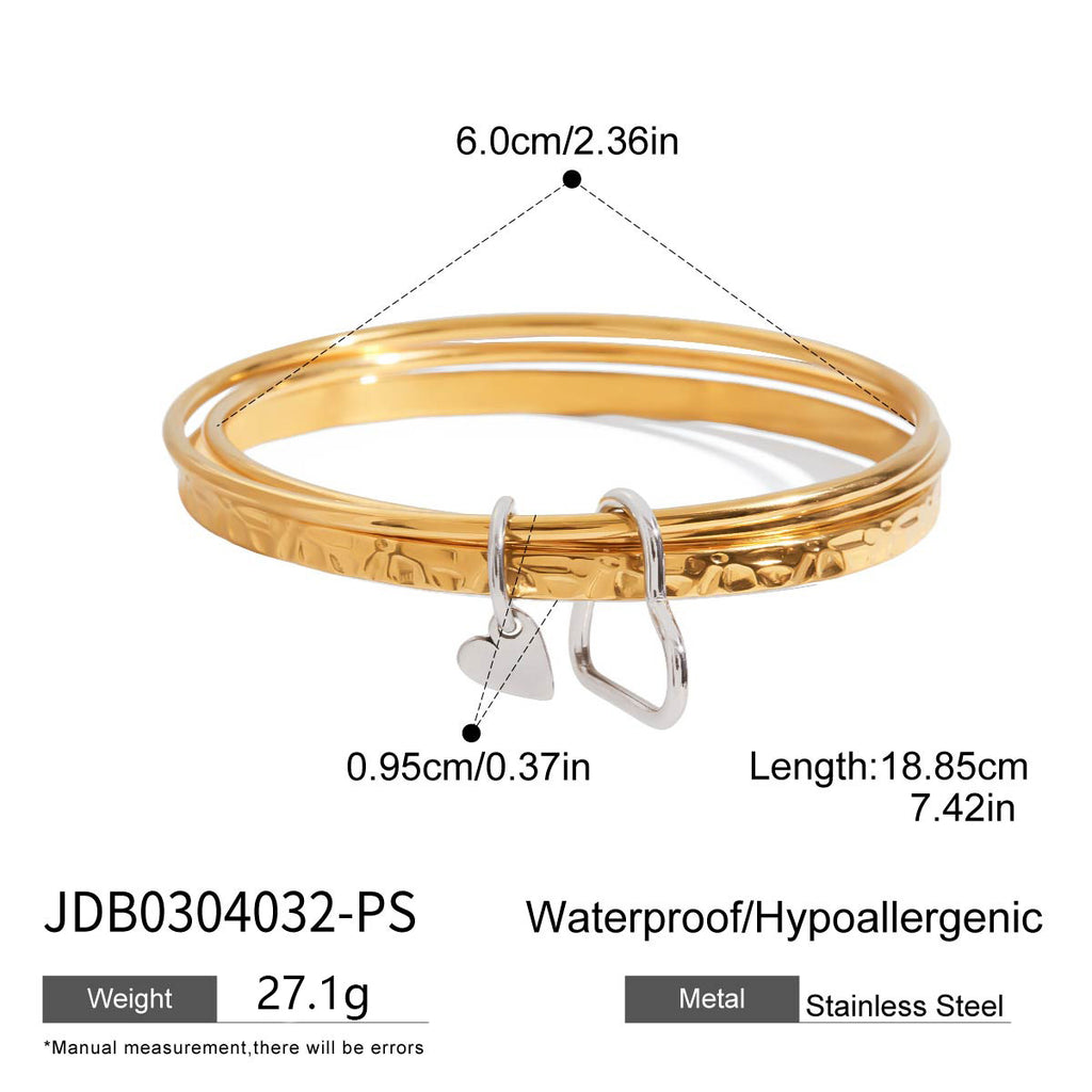 Stacking Crossover Wrap Bangle Bracelet