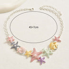 Pastel Starfish Pendant Necklace
