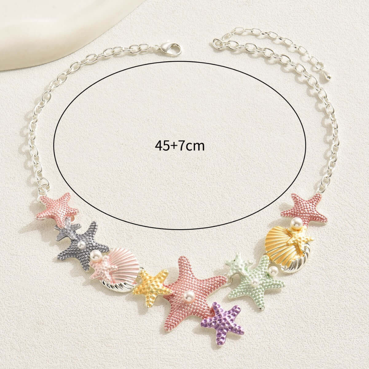 Pastel Starfish Pendant Necklace