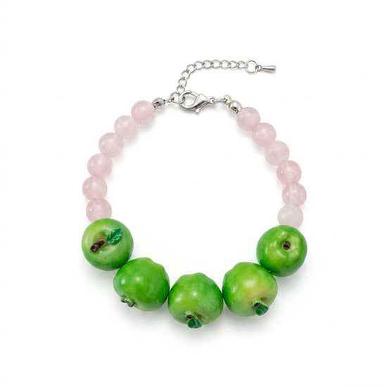 Juicy Orchard Fruit Beaded Bracelet