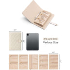 Jewelry Organizer Case Binder Book with Zipper Storage Bag