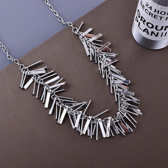 Chic Metallic Tassel Chain Necklace