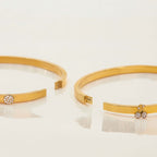 Y2K Two Tone Cat Split Index Ring