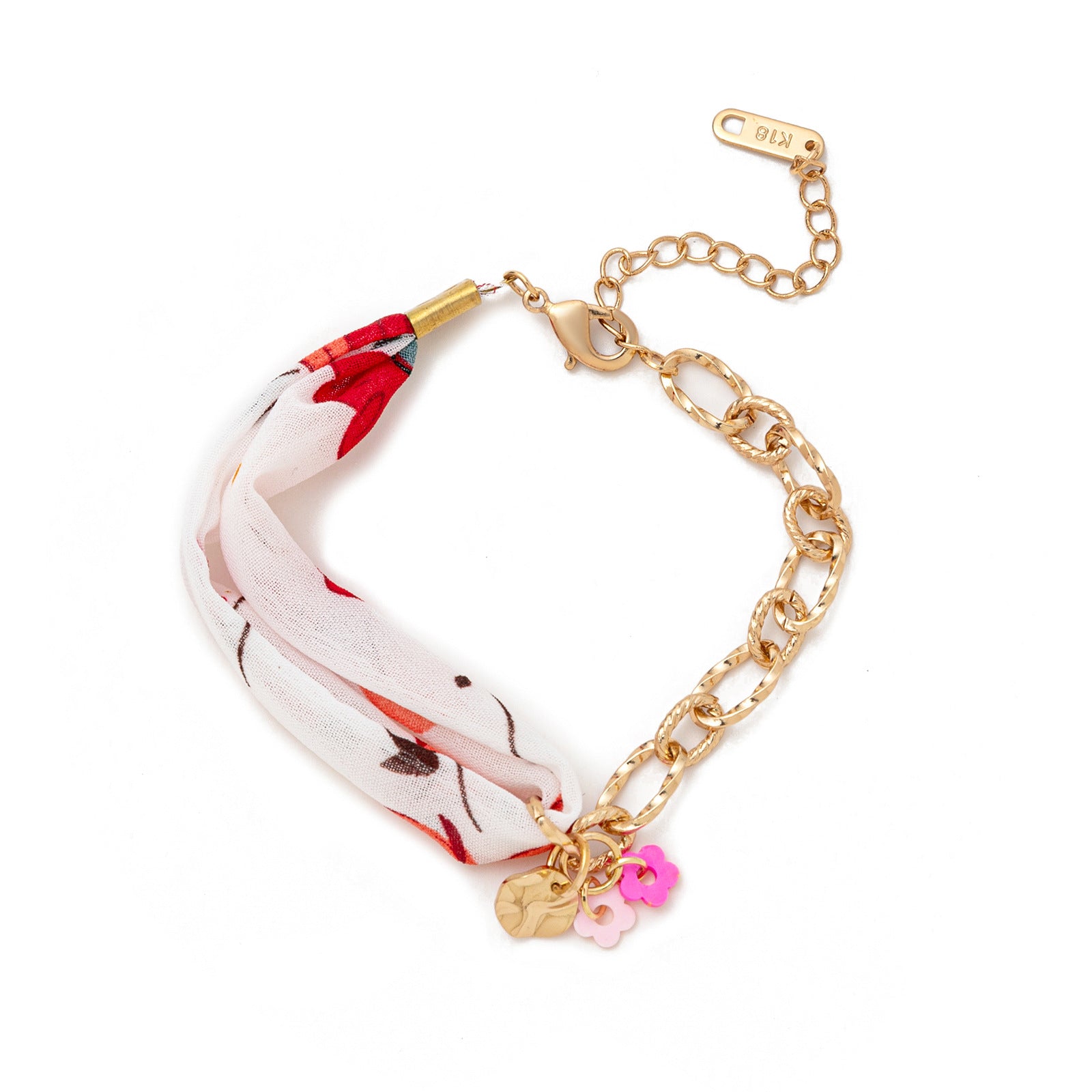 Braided Fruit Charm Half Chain BFF Bracelet