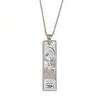 Rectangular Zodiac Pendant Necklace Gold | JN3474
