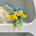 Bohemian Glass Bead Chandelier Earring