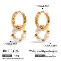 Baroque Pearl Donut Hoop Earring Ear Clip Set