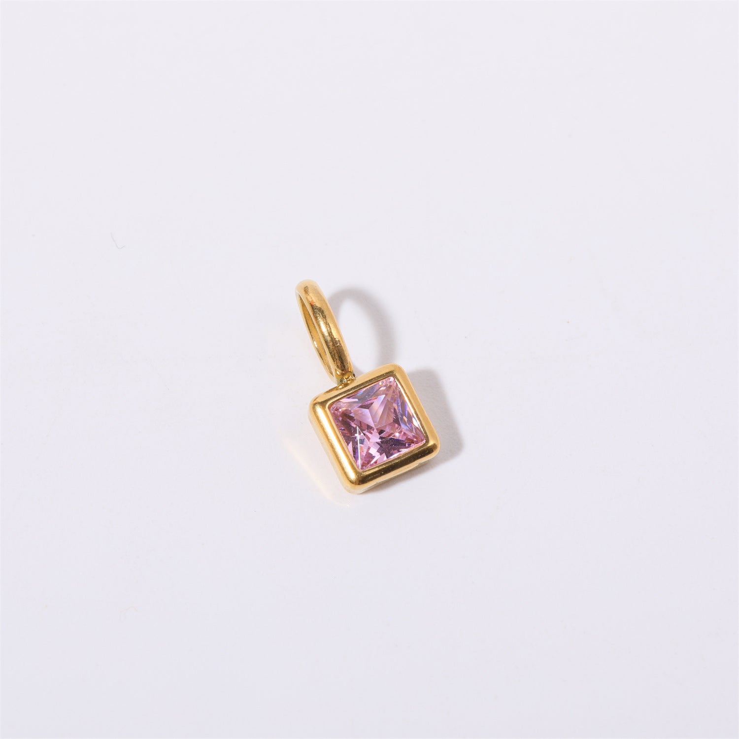 18K Gold Birthstone Charm & Pendant