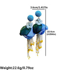 Bohemian Glass Bead Chandelier Earring