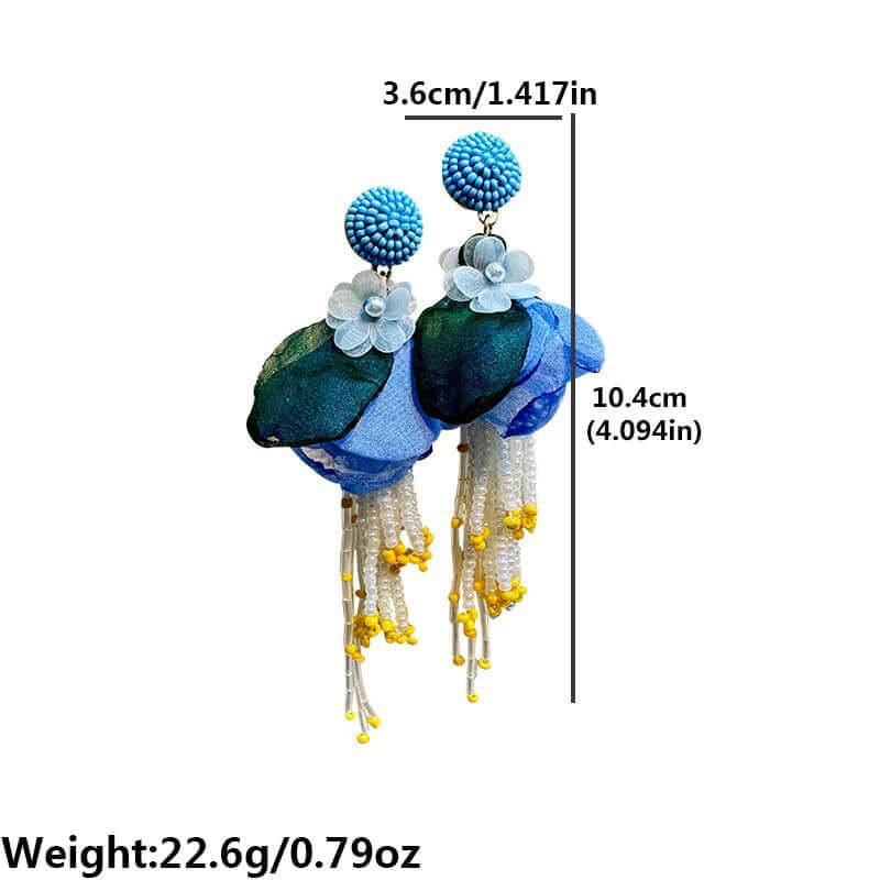 Bohemian Glass Bead Chandelier Earring