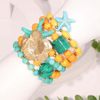 Chunky Flower Starfish Vacation Bracelet