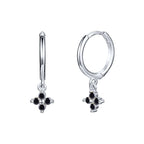 Small Flower Everyday Clip On Hoop Earrings | LN0209