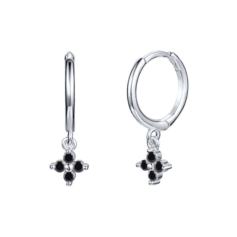 Small Flower Everyday Clip On Hoop Earrings | LN0209