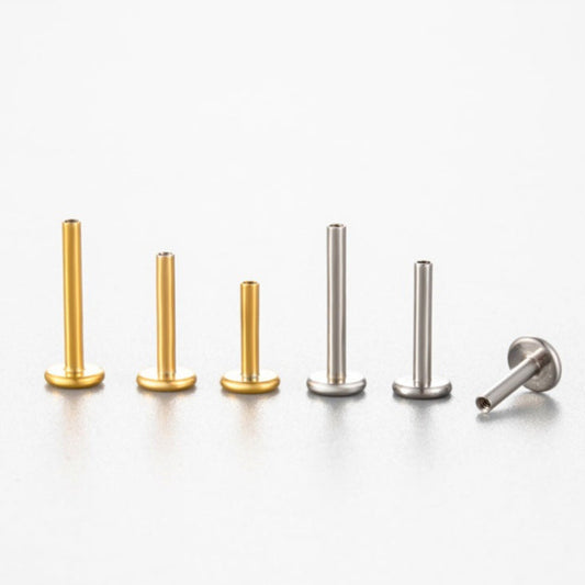 16G Titanium Internally Threaded Replacement Labret Bar