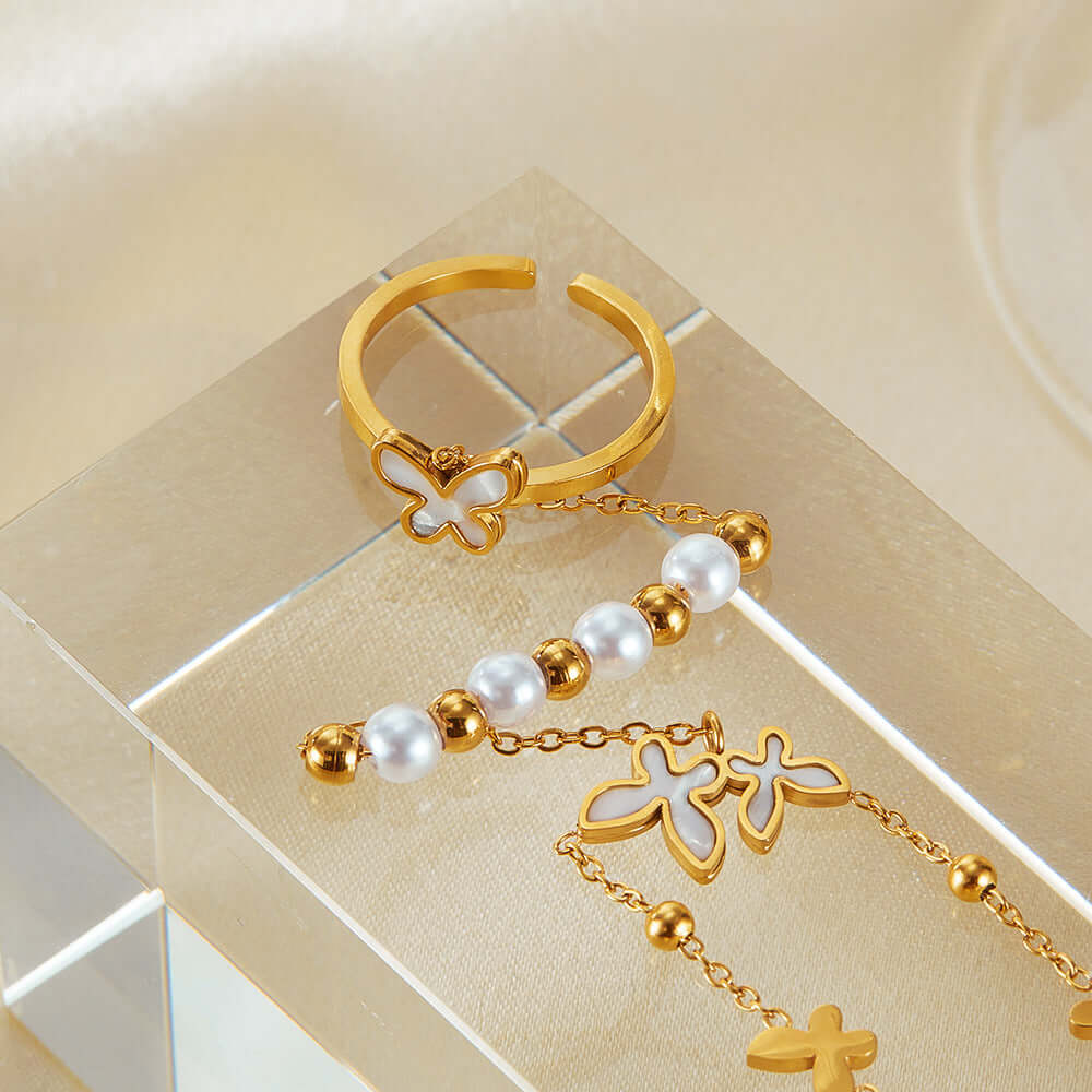 Y2K Evil Eye Slave Ring Bracelet