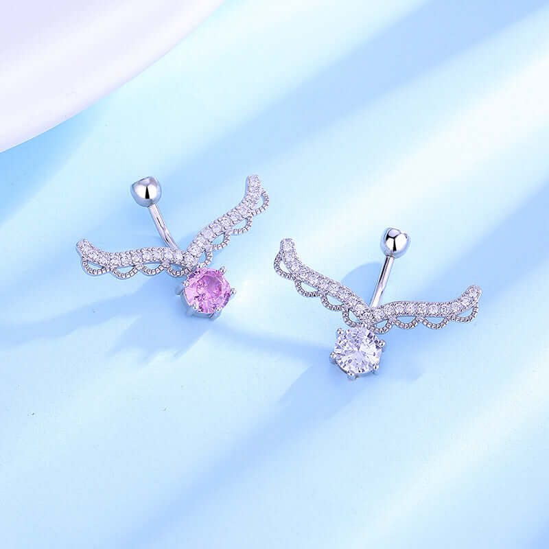 Dainty Antler Deer Belly Ring