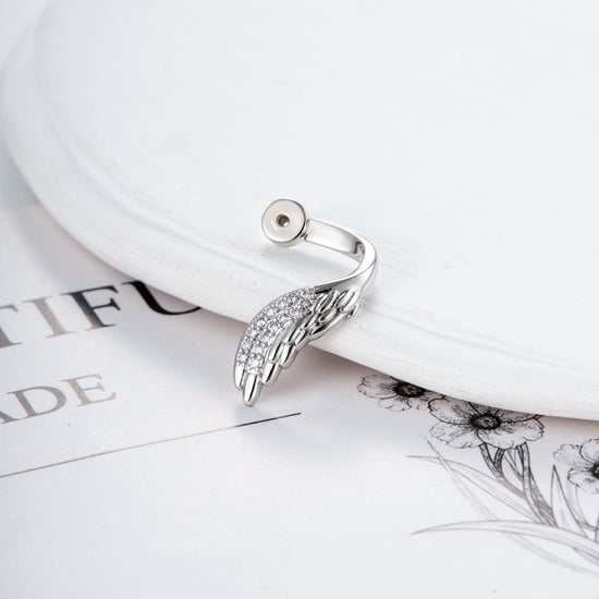 Angel Wing CZ Conch Helix Earrings