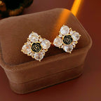 Camellia Ice Cube Stud Earrings