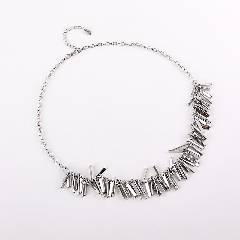 Stylish Geometric Tassel Hoop Earrings | A7886