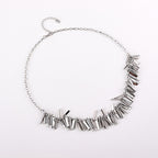 Stylish Geometric Tassel Hoop Earrings | A7886