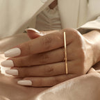 Chunky Vertical Bar Statement Ring