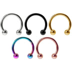 16G 6mm 8mm Horseshoe Eyebrow Cartilage Septum Lip Piercing