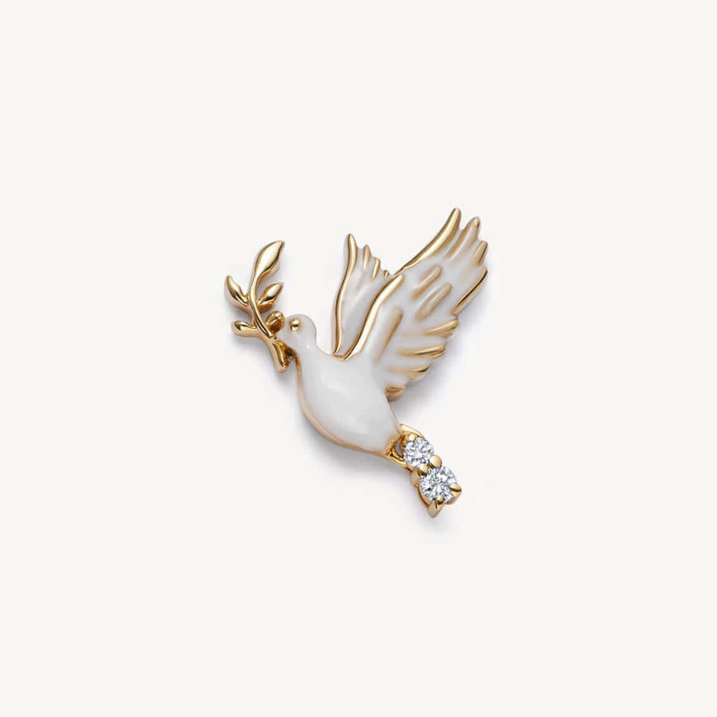 Peace Dove Locket Necklace Charm