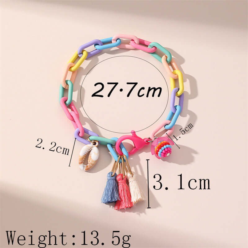 Y2K Summer Beach Anklet with Tassel