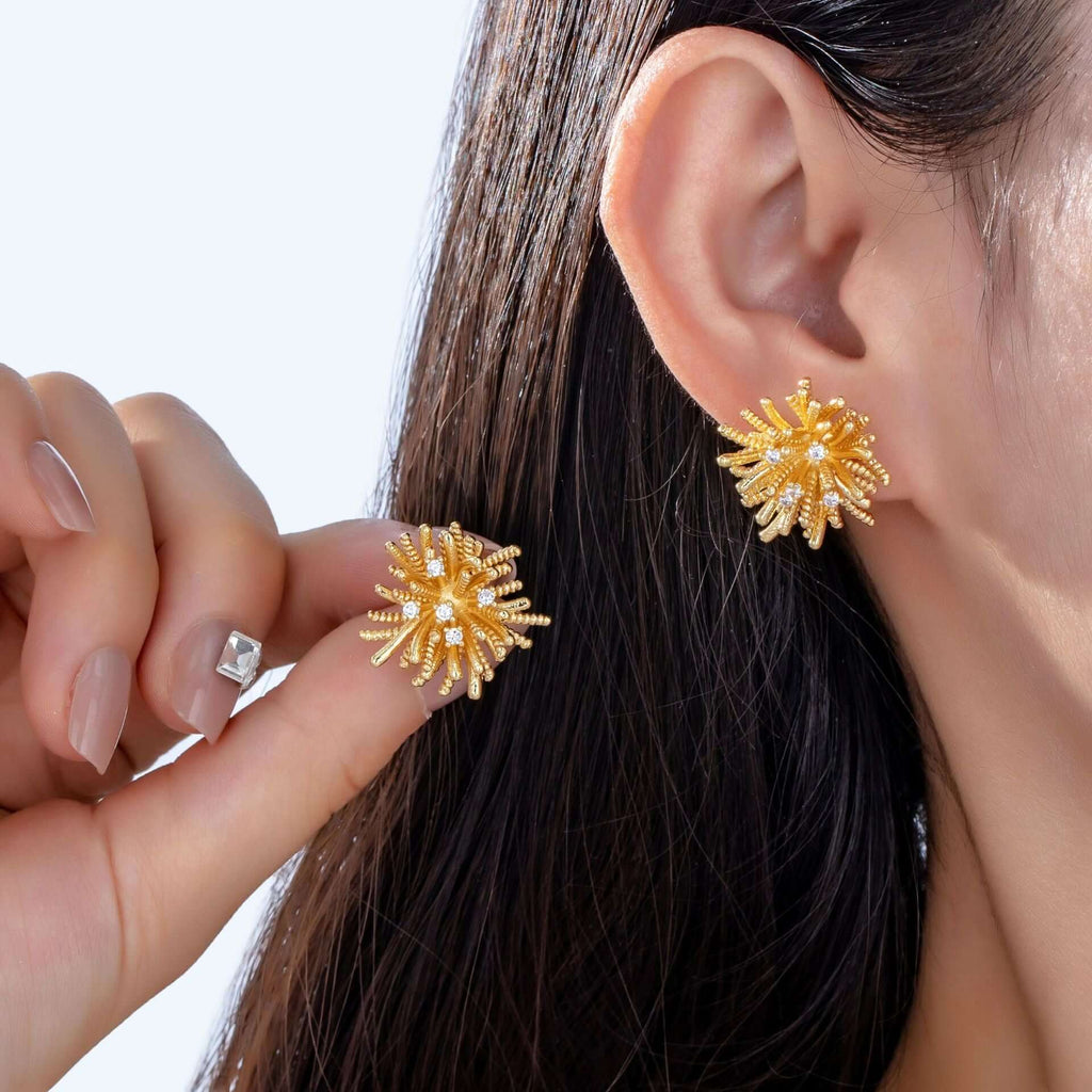 Starburst Fireworks Stud Earrings