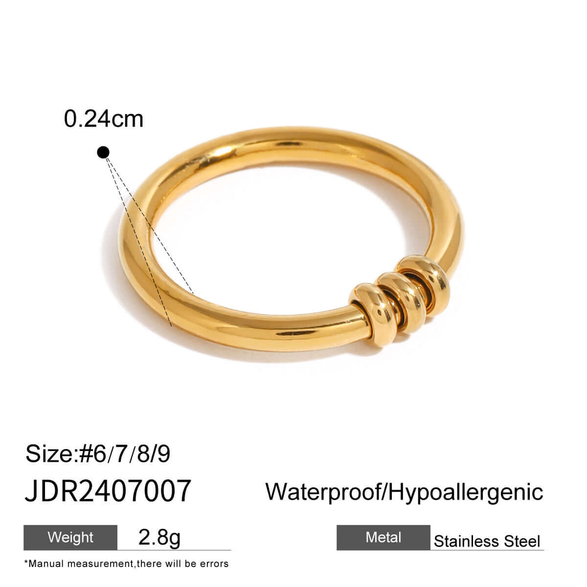 Interlocking Connected Circle Rings