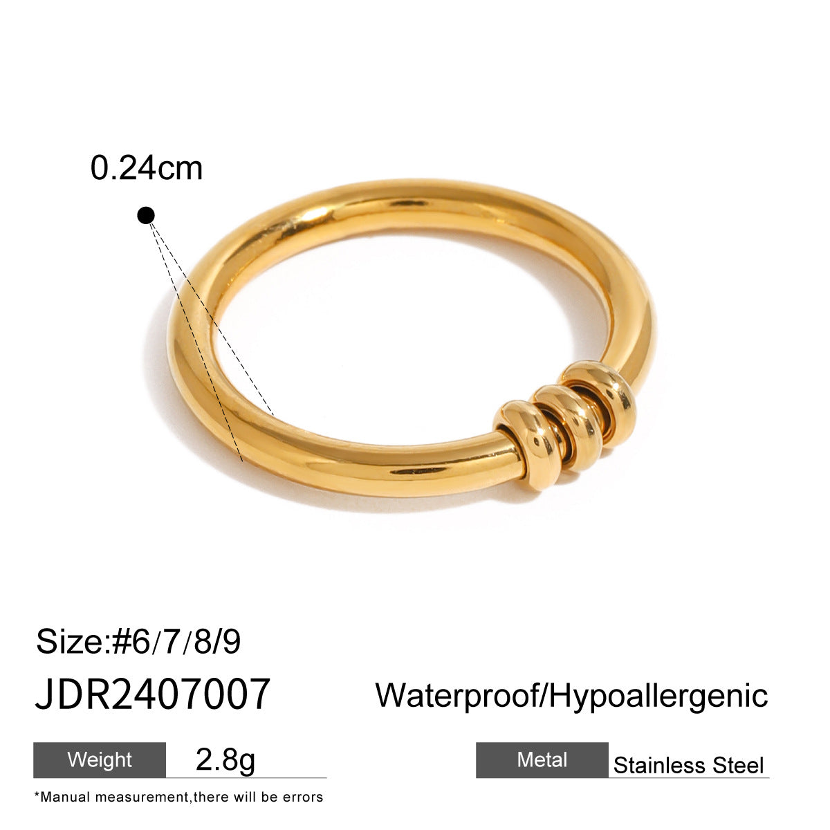 Interlocking Connected Circle Rings