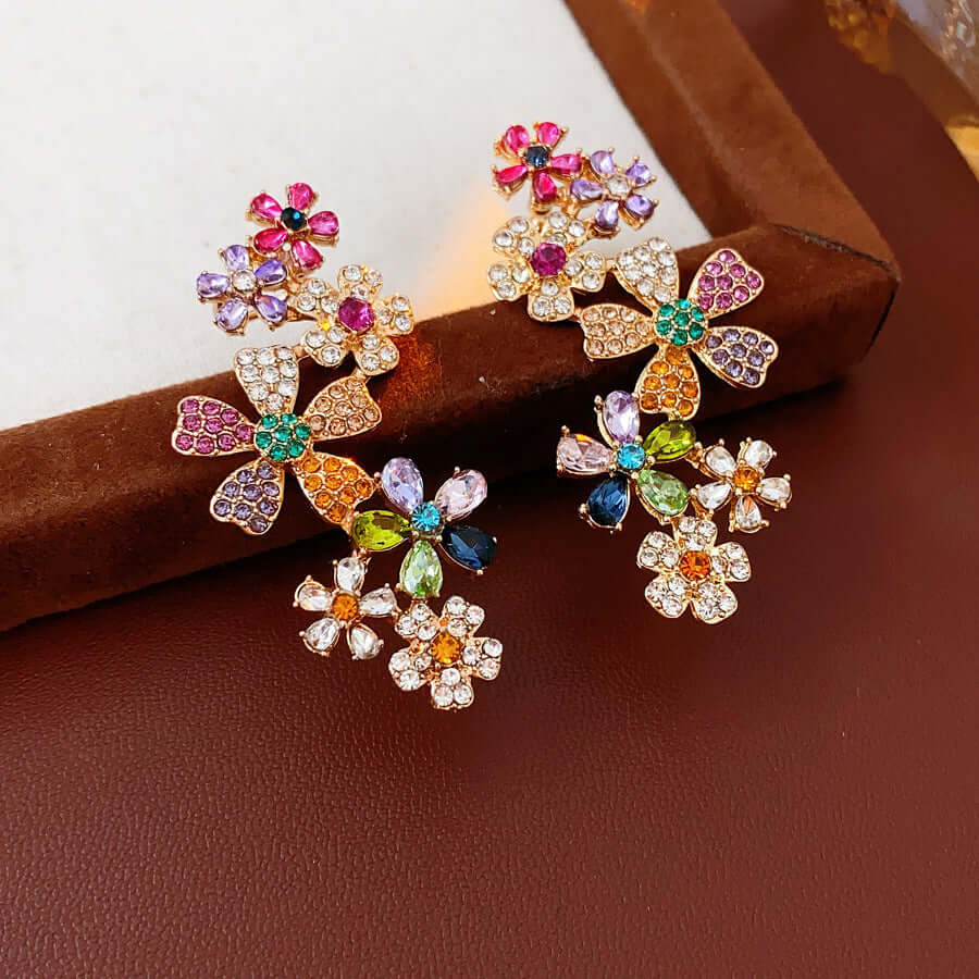 Summer Flower Bloom Ear Clip Earring